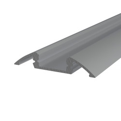 Профиль алюминиевый для порогов 36х06 мм 2 м (заказывать отдельно рассеиватель 146-250, заглушки 146-239-2) REXANT