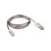 Кабель USB-A – Lightning для Apple, 2,4А, 1м, в металлической оплетке REXANT