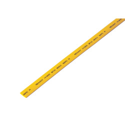 Трубка термоусаживаемая ТУТ нг 7,0/3,5мм, желтая, упаковка 50 шт. по 1м REXANT