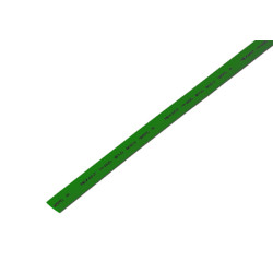 Трубка термоусаживаемая ТУТ нг 7,0/3,5мм, зеленая, упаковка 50 шт. по 1м REXANT