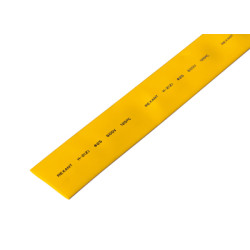 Трубка термоусаживаемая ТУТ нг 25,0/12,5мм, желтая, упаковка 10 шт. по 1м REXANT