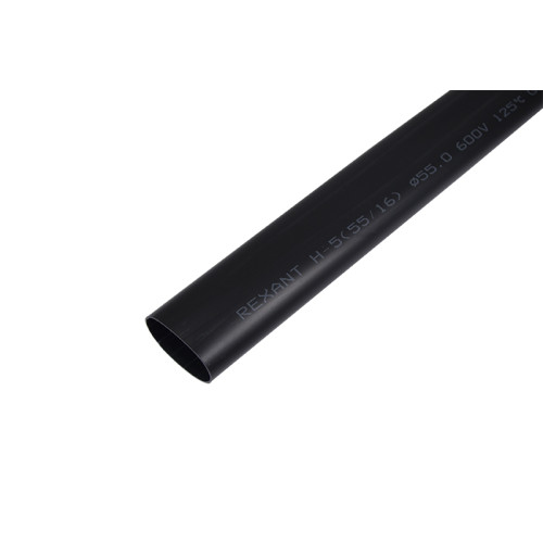Трубка термоусаживаемая СТТК (3-4:1) среднестенная клеевая 55,0/16,0мм, черная, упаковка 2 шт. по 1м REXANT