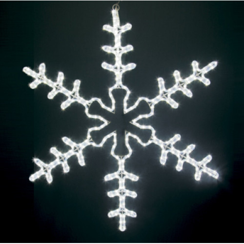 Фигура световая Большая Снежинка цвет белый, размер 95x95 см NEON-NIGHT