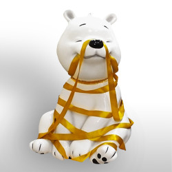 Декоративная объемная фигура Медведь Полярный-4 120 см