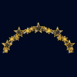 Декоративная перетяжка Звездное небо 600х250 см (цвет на выбор)