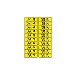 Наклейка знак электробезопасности «36 В» 15х50 мм REXANT (20шт на листе)