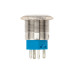 Кнопка антивандальная Ø 22 12В(LED) Б/Фикс (5с) OFF-(ON)/ON-(OFF) подсв./зеленая REXANT