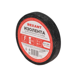 Изолента х/б 20х0,35 мм (ролик 16,7 м/200 г) (1-ПОЛ) REXANT 