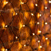 Гирлянда светодиодная Сеть 1х1,5м 160 LED ТЕПЛЫЙ БЕЛЫЙ черный ПВХ IP65 свечение с динамикой 230В блок в комплекте NEON-NIGHT 