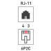 Разъем телефонный UTP, RJ-11 (6P2C), CAT 3 PROconnect 
