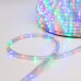 Дюралайт LED трехжильный 230В 13мм 24 LED/м МУЛЬТИ (RYGB) свечение с динамикой модуль 4м бухта 100м NEON-NIGHT Эконом