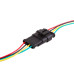 DJ7041-1.5-21 автомобильный разъем гнездо с проводом 20см (4-х контактный)