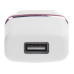 Сетевое зарядное устройство USB (СЗУ) (5 V, 1000 mA) белое с красной полоской REXANT