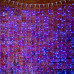 Гирлянда светодиодная Занавес 2х3м 760 LED СИНИЙ прозрачный ПВХ IP65 постоянное свечение 230В соединяется NEON-NIGHT шнур в комплекте