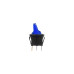 Выключатель клавишный круглый 250V 6А (3с) ON-OFF синий REXANT (перепак. из 12в)