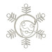 Фигура Снежинка с Дедом Морозом размер 107x95см, 14м дюралайт NEON-NIGHT