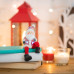 Керамическая фигурка Дед Мороз с подвесными ножками 6,3х5,4х10,4 см