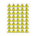 Наклейка знак электробезопасности «Опасность поражения электротоком» 50х50х50 мм REXANT 50шт.