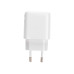 Сетевое зарядное устройство USB QC (20W) + Type C PD (20W), белое REXANT