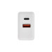 Сетевое зарядное устройство для iPhone/iPad REXANT Type-C + USB 3.0 с Quick charge, белое