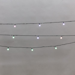 Гирлянда светодиодная Шарики 5м, 20LED, IP20, зеленый провод, свечение мульти (RG/RB), мигание, 230В NEON-NIGHT