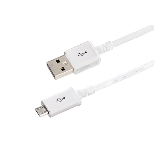Кабель USB-A – micro USB, 1А, 1м, белый, длинный штекер REXANT