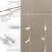 Гирлянда светодиодная Бахрома (Айсикл) 5,6x0,9м 240 LED ТЕПЛЫЙ БЕЛЫЙ белый каучук 3,3мм IP67 эффект мерцания 230В нужен блок 315-001 NEON-NIGHT