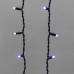 Гирлянда светодиодная Бахрома (Айсикл) 5,6x0,9м 240 LED СИНИЙ черный каучук 2,3мм IP67 эффект мерцания 230В нужен блок 315-000 NEON-NIGHT