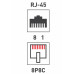 Разъем RJ-45(8P8C) под витую пару, UTP, CAT 6 REXANT