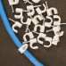Крепеж кабеля круглый 6 мм, белый (упак. 20 шт)  REXANT