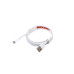 Кабель USB-A – Lightning для Apple, 2,4А, 1м, ПВХ, белый, оригинал (чип MFI) REXANT