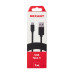 Кабель USB-A – Type-C, 2А, 1м, ПВХ, черный REXANT