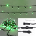 Гирлянда светодиодная Нить 10м 100 LED ЗЕЛЕНЫЙ черный ПВХ IP65 постоянное свечение 24В соединяется NEON-NIGHT нужен трансформатор 531-100/531-311/531-312