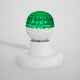 Лампа светодиодная, диаметр 50мм, E27, 9 LED, 1Вт, ЗЕЛЕНЫЙ, прозрачная колба, 230В NEON-NIGHT