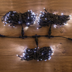 Гирлянда LED ClipLight 24V, 3 нити по 10 метров, цвет диодов Белый