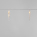 Гирлянда светодиодная Сосульки 1,5 м, 10 LED, прозрачный ПВХ, цвет свечения теплый белый, 2 х АА (батарейки не в комплекте) NEON-NIGHT