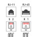 Розетка комбинированная внешняя, UTP RJ-45(8P8C) + RJ-11(6P-4C) REXANT 