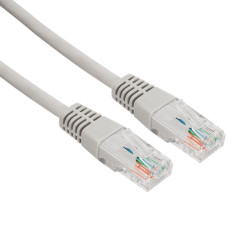 Шнур коммутационный, патч-корд U/UTP RJ45-RJ45, CAT 5e, LSZH серый, 5м REXANT 