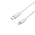 Кабель Type-C – Lightning для Apple, 2,4A, 1м, ПВХ, белый REXANT