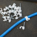 Крепеж кабеля плоский 6 х 4 мм, белый (упак. 20 шт)  REXANT 