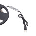 Лента светодиодная 5В, SMD5050, 7,2Вт/м, 30 LED/м, RGB, 10мм, 3м, с USB коннектором, черная, IP20 LAMPER