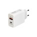 Сетевое зарядное устройство REXANT USB-A+USB-C адаптер, 18W белое