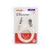 Кабель USB-A – Lightning для iPhone для Apple 2,4А, 1м, силикон, белый, с пружиной REXANT