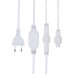 Гирлянда светодиодная Бахрома (Айсикл) 4,8х0,6м 152 LED СИНИЙ белый ПВХ IP65 постоянное свечение 230В нужен блок 303-500-1 NEON-NIGHT