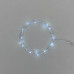 Гирлянда светодиодная Роса с крупными каплями 2м, 20LED, БЕЛЫЙ, IP20, 2хCR2032 в комплекте NEON-NIGHT