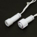 Гирлянда светодиодная Нить 10м 100 LED ТЕПЛЫЙ БЕЛЫЙ IP65 белый ПВХ постоянное свечение 230В соединяется нужен блок 303-500-1 NEON-NIGHT
