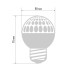 Лампа шар Е27 10 LED Ø50мм зеленая 24В (постоянное напряжение)