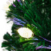 Новогодняя Ель с шишками 210 см фибро-оптика ТЕПЛЫЙ БЕЛЫЙ цвет