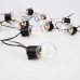 Лофт-гирлянда светодиодная 5 м, черный ПВХ, 20 LED, теплое белое свечение NEON-NIGHT