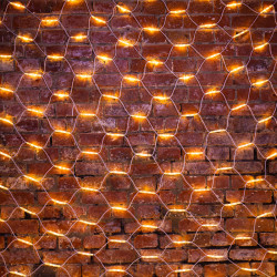 Гирлянда светодиодная Сеть 2x3м 432 LED ТЕПЛЫЙ БЕЛЫЙ белый каучук IP67 постоянное свечение 230В блок в комплекте NEON-NIGHT 